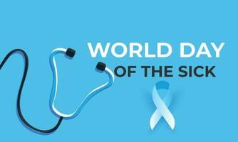 World Day of the Sick. background, banner, card, poster, template. Vector illustration.