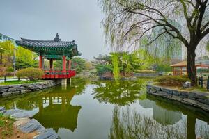 Yeouido Park in Seoul, Korea photo