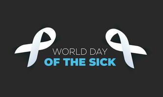 World Day of the Sick. background, banner, card, poster, template. Vector illustration.