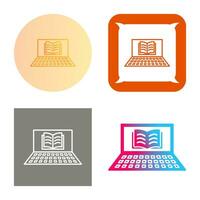 Unique Online Books Vector Icon