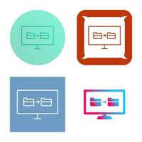 Unique File Sharing Vector Icon