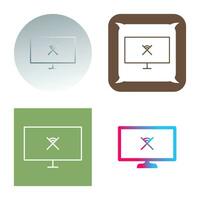 Unique Disconnected Network Vector Icon