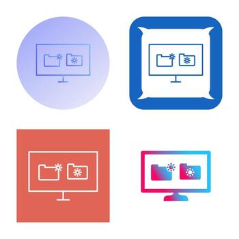 Unique Corrupted Data Vector Icon