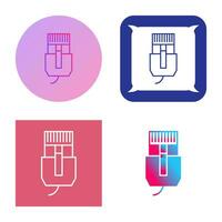 Unique Internet Cable Vector Icon