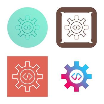 icono de vector de optimización de código único