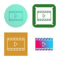 Unique Video and Animation Vector Icon