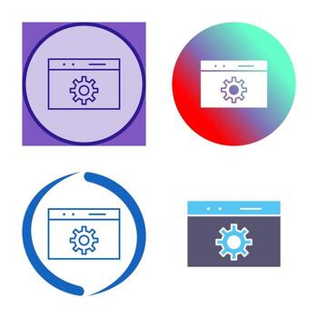 Unique Web Optimization Vector Icon