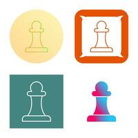 Unique Pawn Vector Icon