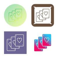 Unique Deck of Cards Vector Icon