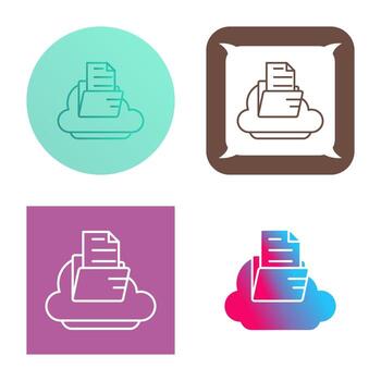 icono de vector de nube