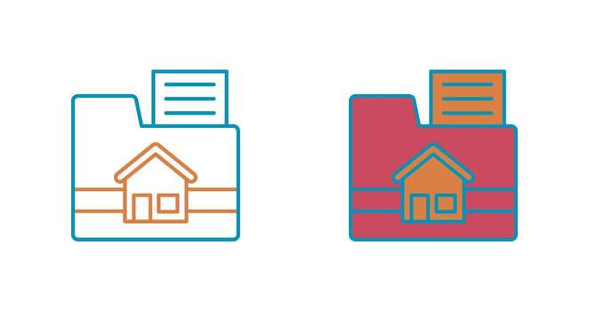 icono de vector de carpeta