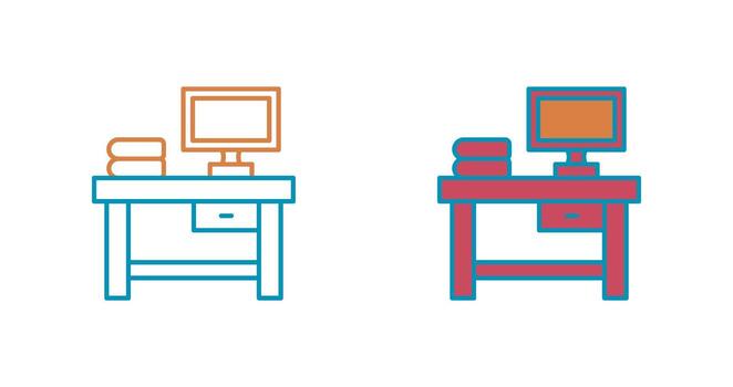 icono de vector de mesa