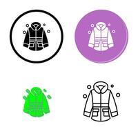 icono de vector de chaqueta de invierno