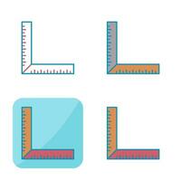 square Ruler Vector Icon