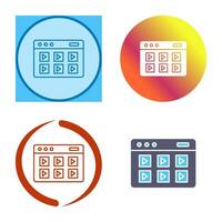 Online Course Vector Icon