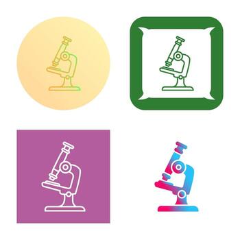 icono de vector de microscopio
