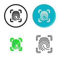 Finger Print Vector Icon