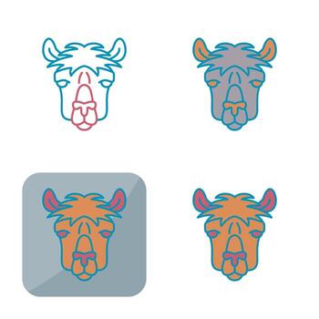 icono de vector de alpaca