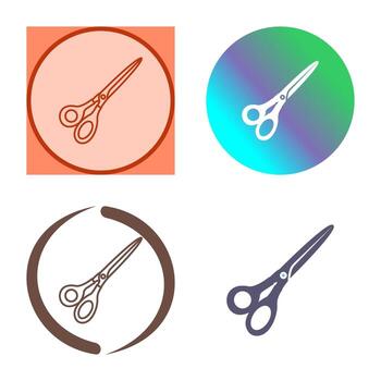 icono de vector de tijeras