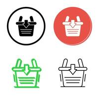 Add To Basket Vector Icon