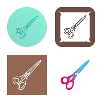 icono de vector de tijeras