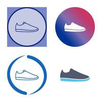 icono de vector de zapatos casuales