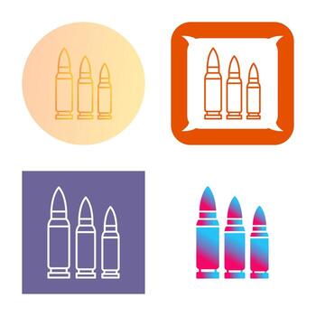 icono de vector de balas