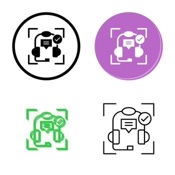 icono de vector de soporte técnico