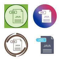 icono de vector de java