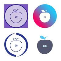 icono de vector de manzanas