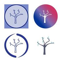 Tree with no Leaves Vector Icon