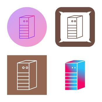 icono de vector de red de servidor