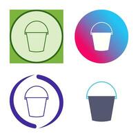 Water Bucket Vector Icon