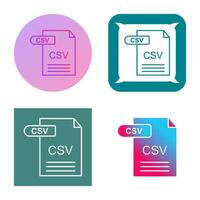 CSV Vector Icon
