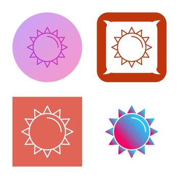 icono de vector de sol