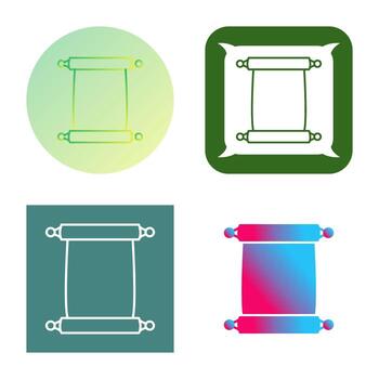 rollo de icono de vector de papel