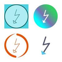 icono de vector de flash único