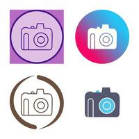 Unique DSLR Camera Vector Icon