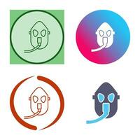 Unique Oxygen Mask Vector Icon