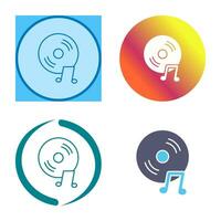 Unique Music CD Vector Icon