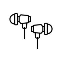 auriculares icono diseño vector