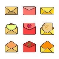 envelope icon design vector