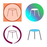 Unique Stool Vector Icon