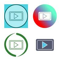 Unique Video Communication Vector Icon