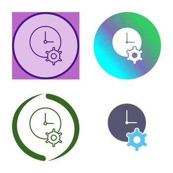 Unique Time Optimization Vector Icon