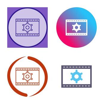 icono de vector de optimización web único
