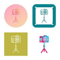 Unique Camera Stand Vector Icon