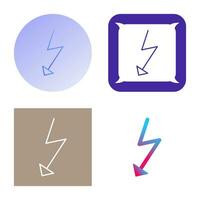 Unique Flash Vector Icon