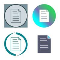 Unique Document Vector Icon