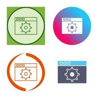 Unique Settings Vector Icon